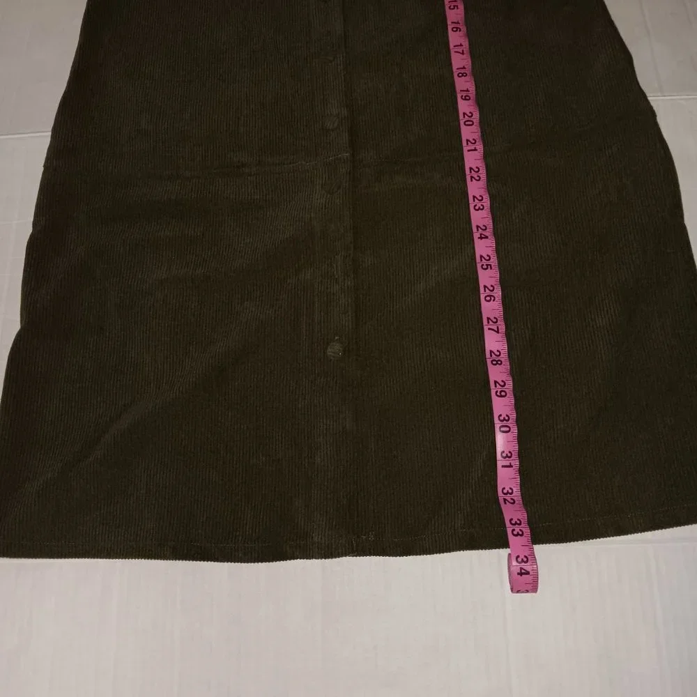 7 FOR ALL MANKIND CORDUROY PUFFY SLEEVE DRESS